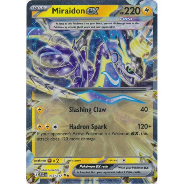 Ascended Heroes - 073/217 - Miraidon EX (double rare)