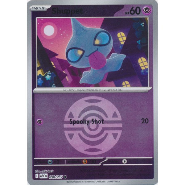 Ascended Heroes - 090/217 - Shuppet (ball reverse holo)