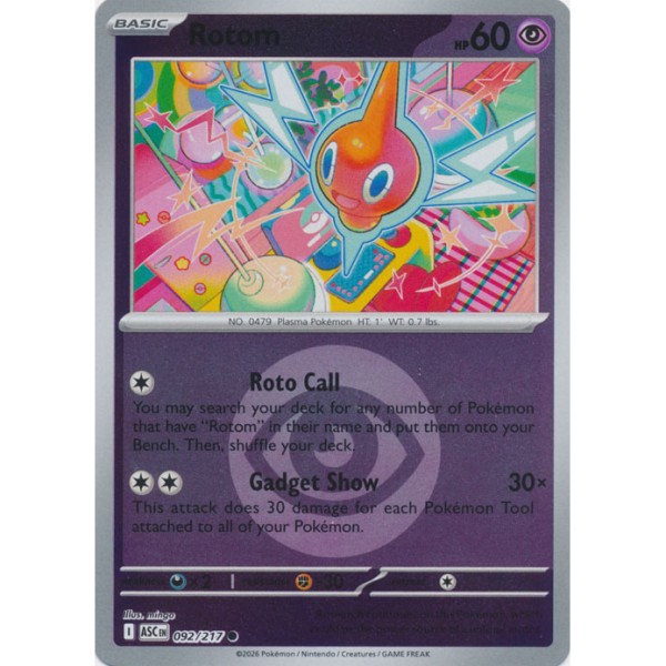 Ascended Heroes - 092/217 - Rotom (energy reverse holo)