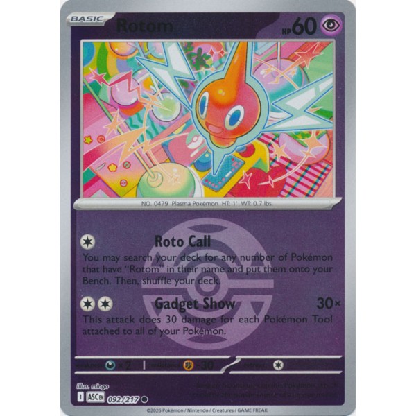 Ascended Heroes - 092/217 - Rotom (ball reverse holo)