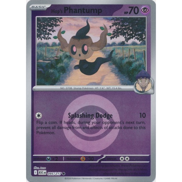 Ascended Heroes - 095/217 - Hop's Phantump (energy reverse holo)