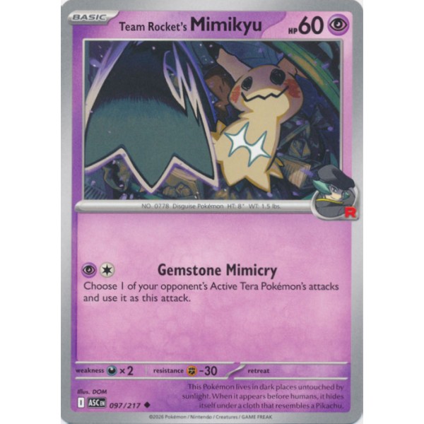 Ascended Heroes - 097/217 - Team Rocket's Mimikyu