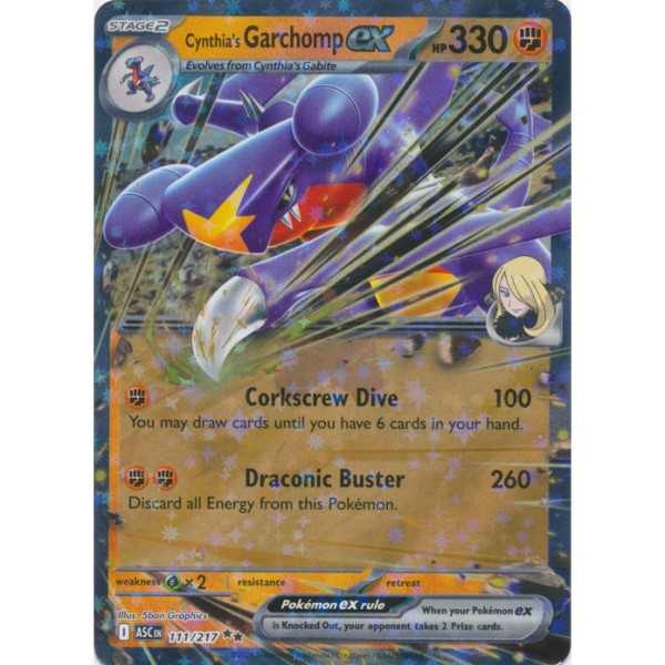 Ascended Heroes - 111/217 - Cynthia's Garchomp EX (double rare)