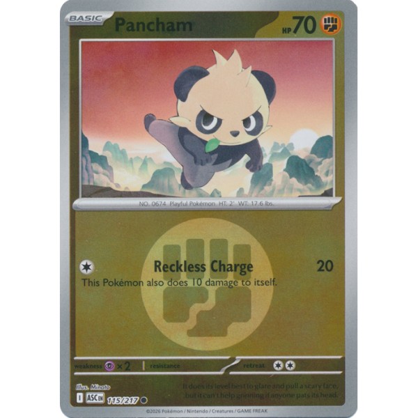 Ascended Heroes - 115/217 - Pancham (energy reverse holo)