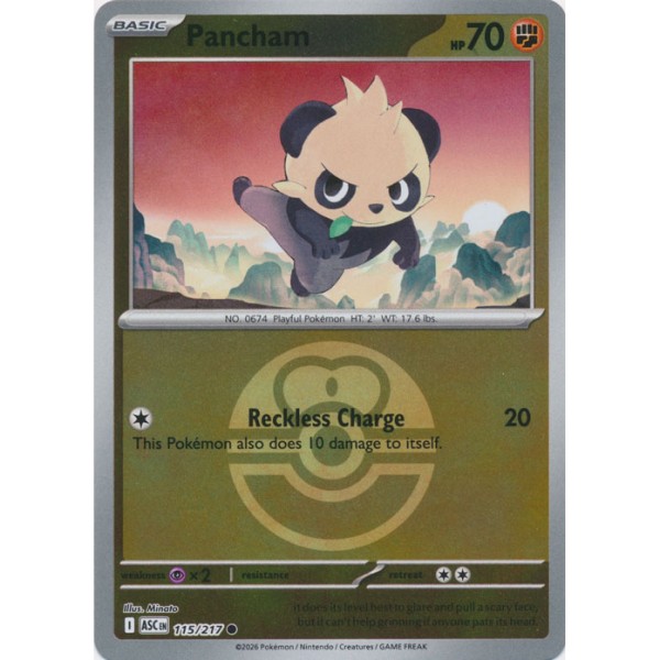 Ascended Heroes - 115/217 - Pancham (ball reverse holo)