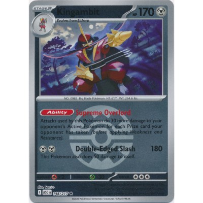 Ascended Heroes - 148/217 - Kingambit (rare ball reverse holo)