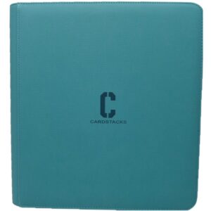 Cardstacks - Toploader Zip Binder 9 Pocket - Turquoise