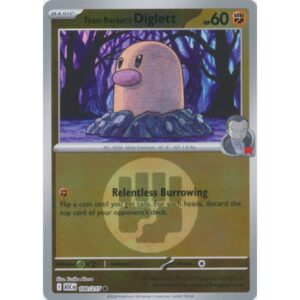 Ascended Heroes - 100/217 - Team Rocket's Diglett (energy reverse holo)