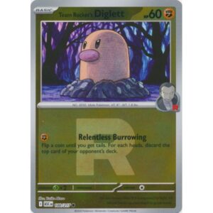 Ascended Heroes - 100/217 - Team Rocket's Diglett (rocket reverse holo)