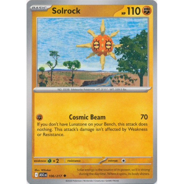 Ascended Heroes - 106/217 - Solrock