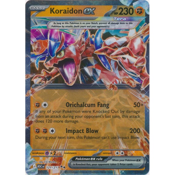 Ascended Heroes - 121/217 - Koraidon EX (double rare)