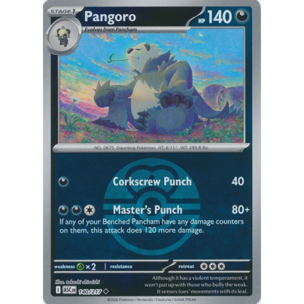 Ascended Heroes - 140/217 - Pangoro (ball reverse holo)