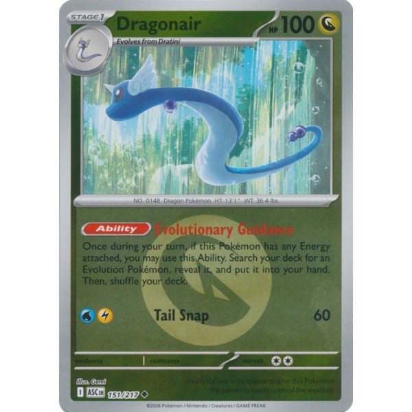 Ascended Heroes - 151/217 - Dragonair (energy reverse holo)