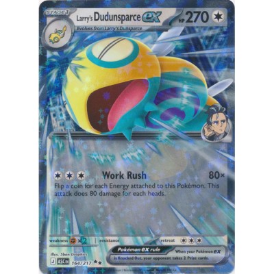 Ascended Heroes - 164/217 - Larry's Dudunsparce EX (double rare)