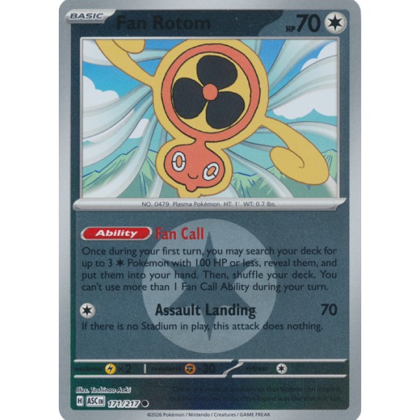 Ascended Heroes - 171/217 - Fan Rotom (energy reverse holo)