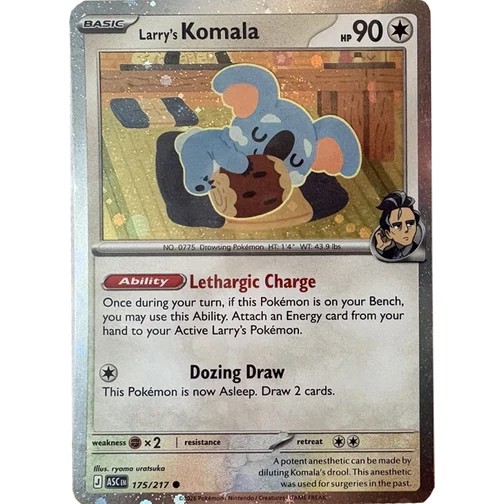 Ascended Heroes - 175/217 - Larry's Komala (cosmo reverse holo)