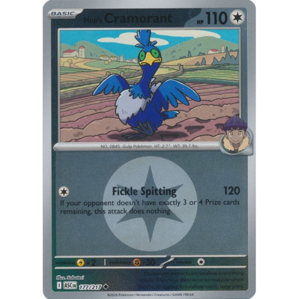 Ascended Heroes - 177/217 - Hop's Cramorant (energy reverse holo)