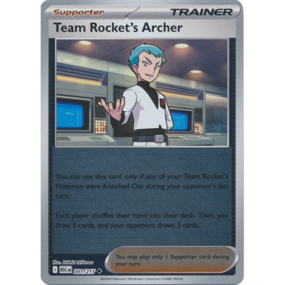 Ascended Heroes - 201/217 - Trainer Team Rocket's Archer (reverse holo)