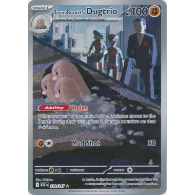 Ascended Heroes - 239/217 - Team Rocket's Dugtrio (illustration rare)