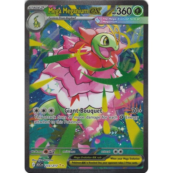 Ascended Heroes - 272/217 - Mega Meganium EX (special illustration rare)