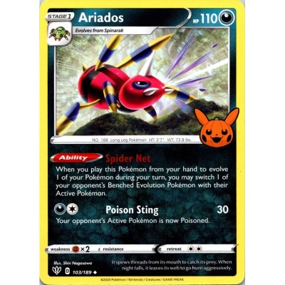 Darkness Ablaze - 103/189 - Ariados - Trick or Trade