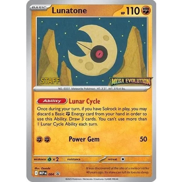Mega Evolution Promo - 004 - Lunatone (staff)