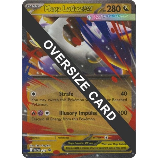 Oversized Card - Mega Evolution Promo - 011 - Mega Latias EX