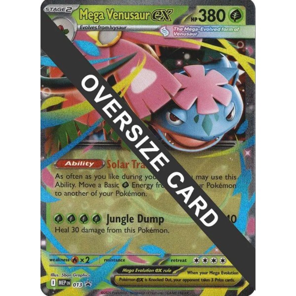 Oversized Card - Mega Evolution Promo - 013 - Mega Venusaur EX