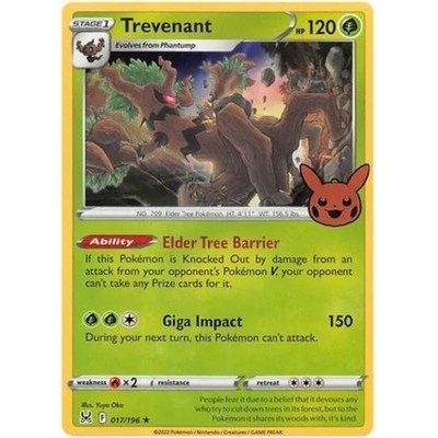 Lost Origin - 017/196 - Trevenant (rare holo) trick or trade