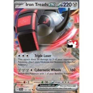 Scarlet Violet Base - 143/198 - Iron Treads EX (double rare) Prize Pack Series
