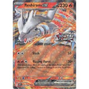 White Flare - 020/086 - Reshiram EX (double rare) - Stamped