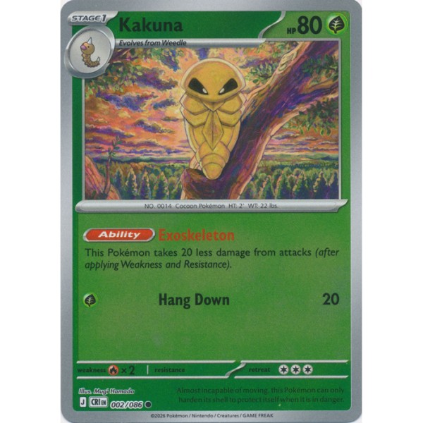 Chaos Rising - 002/086 - Kakuna (reverse holo)