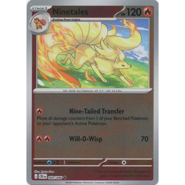 Chaos Rising - 009/086 - Ninetales (reverse holo)