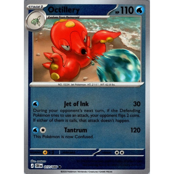 Chaos Rising - 017/086 - Octillery (reverse holo)
