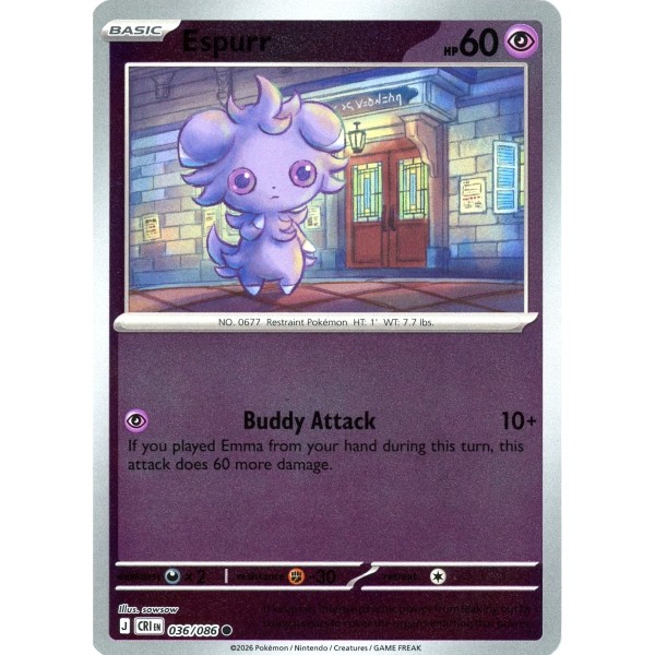 Chaos Rising - 036/086 - Espurr (reverse holo)