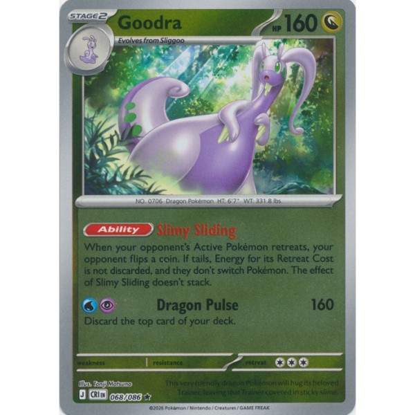 Chaos Rising - 068/086 - Goodra (rare reverse holo)