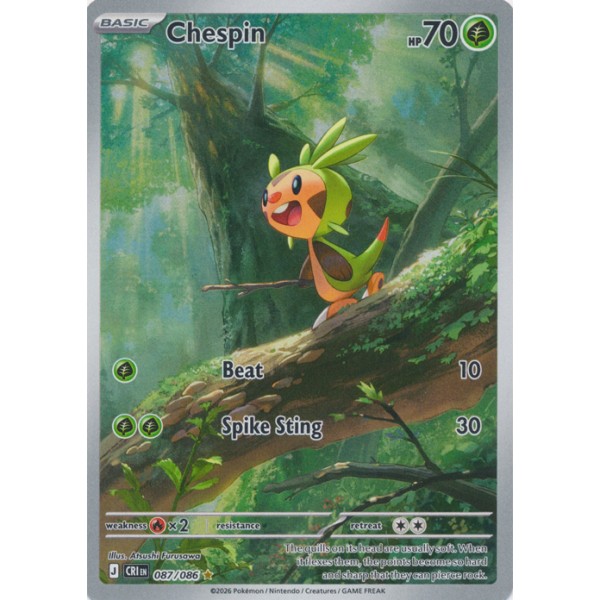 Chaos Rising - 087/086 - Chespin (illustration rare)
