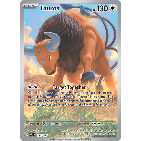 Chaos Rising - 096/086 - Tauros (illustration rare)