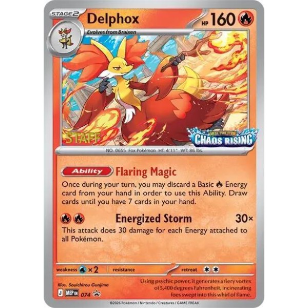 Mega Evolution Promo - 074 - Delphox (staff)