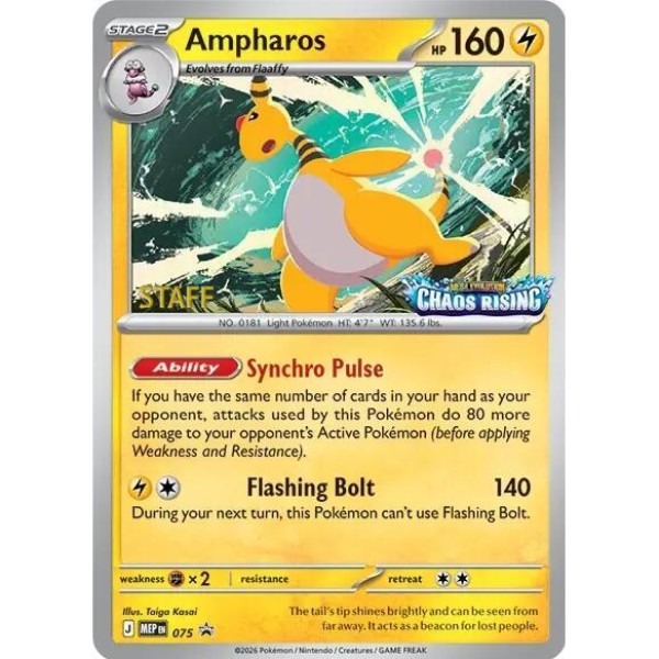 Mega Evolution Promo - 075 - Ampharos (staff)