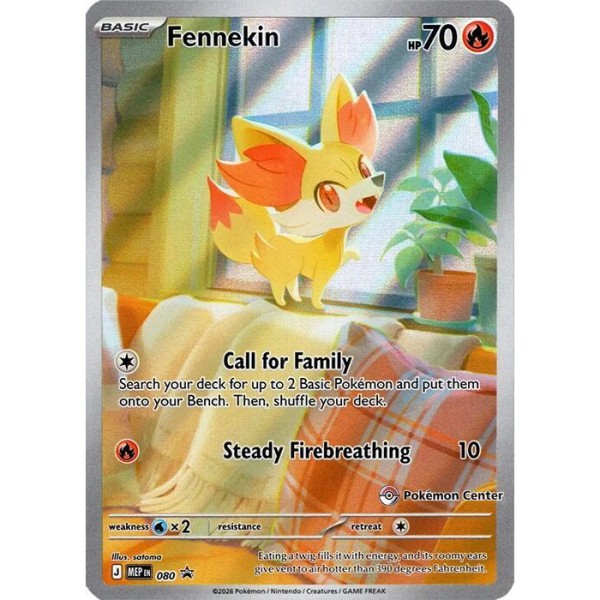 Mega Evolution Promo - 080 - Fennekin (pokémon center)