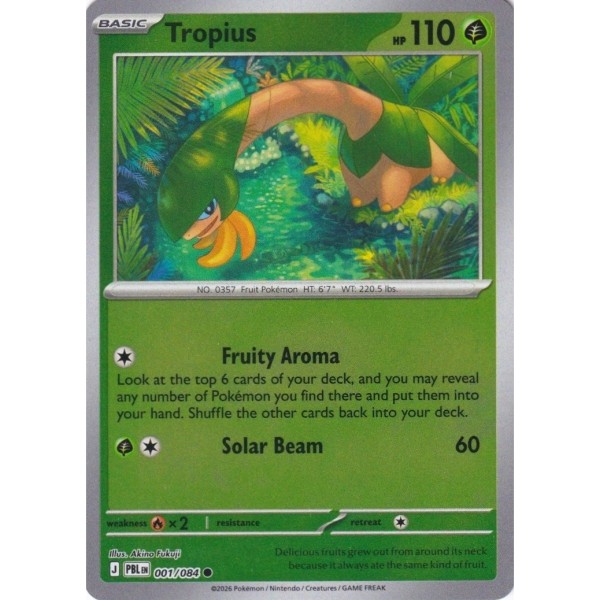 Pitch Black - 001/084 - Tropius (reverse holo)