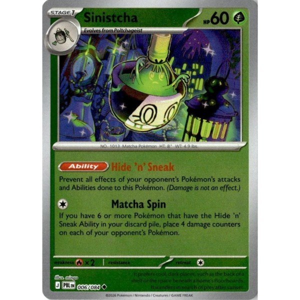 Pitch Black - 006/084 - Sinistcha (reverse holo)