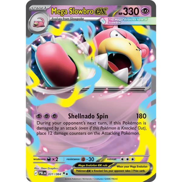 Pitch Black - 031/084 - Mega Slowbro EX (double rare)