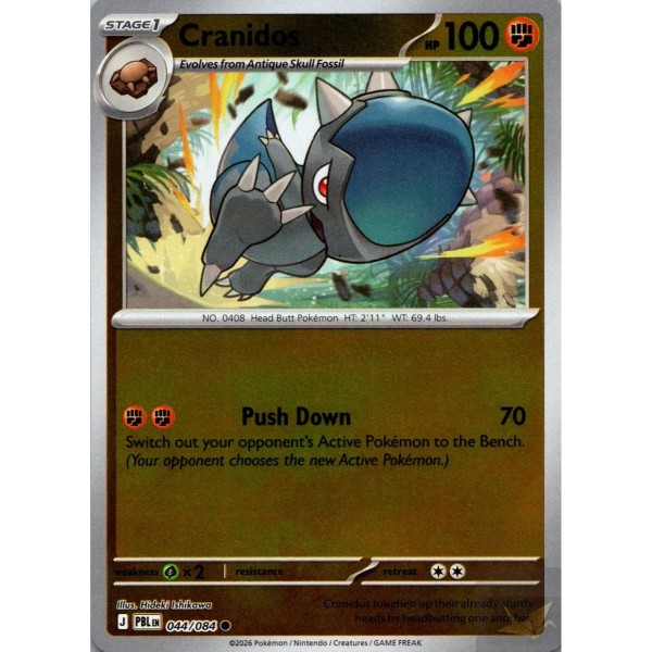 Pitch Black - 044/084 - Cranidos (reverse holo)