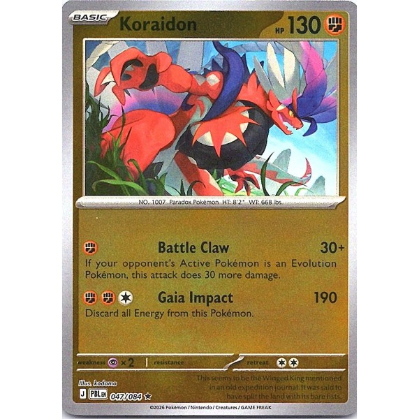 Pitch Black - 047/084 - Koraidon (rare reverse holo)