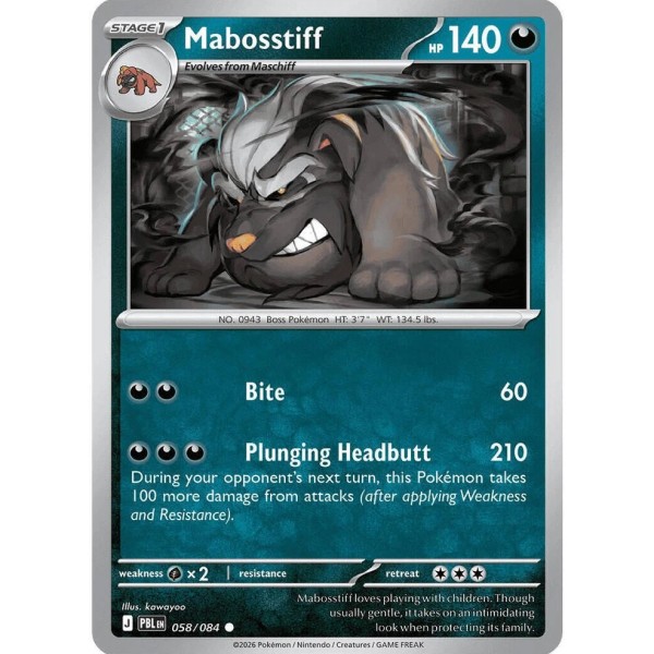 Pitch Black - 058/084 - Mabosstiff (reverse holo)