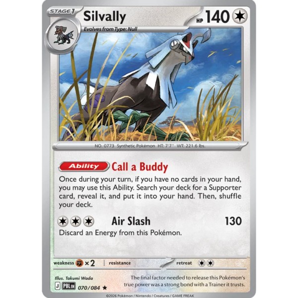 Pitch Black - 070/084 - Silvally (rare holo)