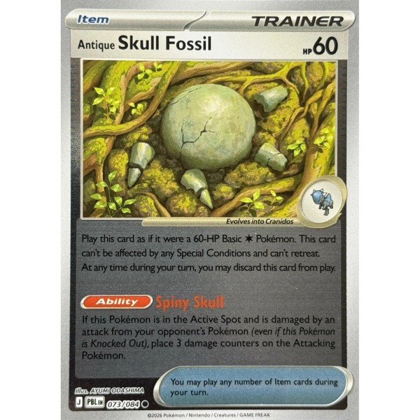 Pitch Black - 073/084 - Antique Skull Fossil (reverse holo)