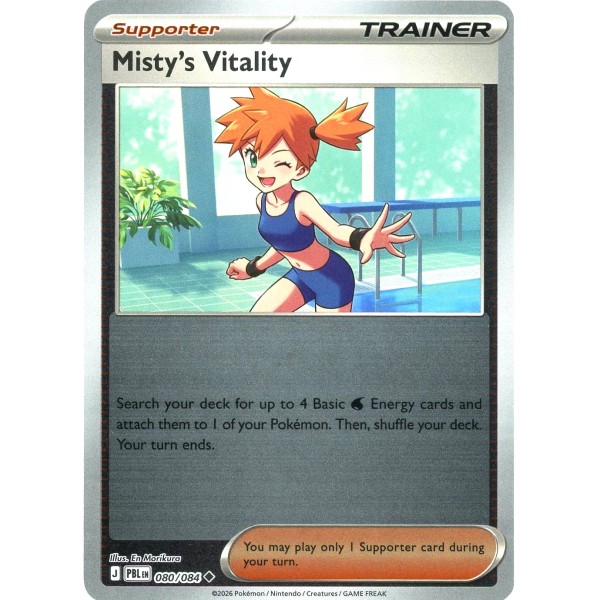 Pitch Black - 080/084 - Misty's Vitality (reverse holo)